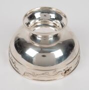 WING NAM & Co. antique&nbsp;Chinese export silver bowl with dragon decoration, 19th/20th century, 10cm high, 17cm diameter, 411 grams. - 6