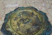 Tang Dynasty (618-906) fine quality antique Chinese bronze hand-mirror with remains of original gilt decoration, adorned with animals and flying birds, 12.5cm wide - 4