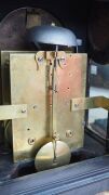 An antique English George III two train spring table clock, circa 1790, 51cm high, 26cm wide, 17cm deep. - 3