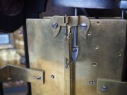 An antique English George III two train spring table clock, circa 1790, 51cm high, 26cm wide, 17cm deep. - 5