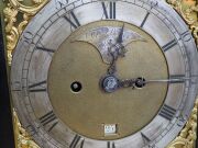 An antique English George III two train spring table clock, circa 1790, 51cm high, 26cm wide, 17cm deep. - 9