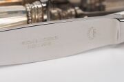 GEORG JENSEN "Acorn" pattern Danish sterling silver cutlery set for twelve, (96 pieces), 2500+ grams silver weight not including the knives - 3