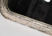 An antique Continental silver plated table mirror, 19th/20th century, 46 x 35cm overall - 3