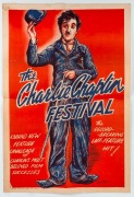 "THE CHARLIE CHAPLIN FESTIVAL" circa 1955 lithograph poster, printed thru Galib at Adabi Press, Karachi, ​​​​​​​76 x 51cm