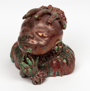JOHN PERCEVAL "Angel" pottery bust, signed and dated, 1958, 20cm high, 22cm wide - 3