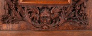 ROBERT PRENZEL&nbsp;(1866-1941), mirror frame, sumptuously carved with grotesques, angels, grapes and foliate motifs, crested by a&nbsp;shield dated 1889. A rare and early example, signed lower right "ROBERT PRENZEL", 51 x 41cm&nbsp; overall. See full page illustration, - 5