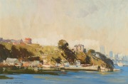 COLIN PARKER (1941 - ), Berrys Bay, (Sydney), oil on board, signed lower left "Colin Parker" and titled verso, 50 x 75cm, 65 x 90cm overall.