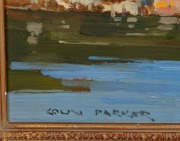 COLIN PARKER (1941 - ), Berrys Bay, (Sydney), oil on board, signed lower left "Colin Parker" and titled verso, 50 x 75cm, 65 x 90cm overall. - 3