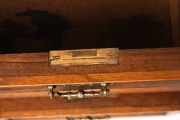 W. H. ROCKE & Co. antique Queensland walnut eight leg writing desk with insert leather top, stamped "W. H. Rocke & Co." inside the drawers, circa 1895, 77cm high, 114cm wide, 60cm deep - 4