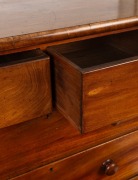 AUSTRALIAN CLUB antique Colonial Australian cedar five drawer chest with cross banded moulded edge and red pine secondary timbers, 19th century, 116cm high, 113cm wide, 55cm deep - 3