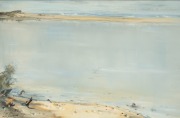 NEIL DOUGLAS (1911-2003), (Lakes Entrance), oil on canvas, signed lower left "Neil Douglas", 60 x 90cm, 72 x 102cm overall.