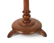 A Colonial Australian wine table, solid huon pine slab top with blackwood column and base, Tasmanian origin, 19th century, 75cm high, 60.5cm diameter - 2