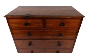An antique Colonial Australian cedar chest of five drawers with Greek key string inlay to the drawer fronts, New South Wales origin, circa 1835, 110cm high, 111cm wide, 52cm deep - 4