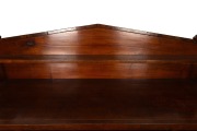 An antique Colonial Australian cedar twin pedestal sideboard with a Grecian Palladium back, turned supports, cross banded edge with pine string inlay, Tasmanian origin, circa 1845, 150cm high, 182cm wide, 56cm deep. - 3