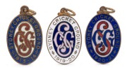SYDNEY CRICKET GROUND MEMBERSHIP FOBS: A collection from the estate of Geoffrey Austin Street (1894-1940, a Minister in various defence related portfolios under Robert Menzies between 1939 and 1940, when he died in an aircraft crash near Canberra): 1913-1