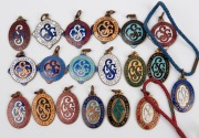 SYDNEY CRICKET GROUND MEMBERSHIP FOBS: A collection from the estate of Geoffrey Austin Street (1894-1940, a Minister in various defence related portfolios under Robert Menzies between 1939 and 1940, when he died in an aircraft crash near Canberra): 1913-1 - 2