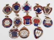 MELBOURNE CRICKET CLUB - COUNTRY MEMBERSHIP FOBS: 1922-23, 1923-24, 1924-25, 1925-26, 1926-27, 1927-28, 1928-29, 1929-30, 1930-31, 1931-32, 1932-33, 1933-34, 1934-35, 1935-36, 1936-37 and 1937-38 the Centenary Year. (Total: 16). - 2
