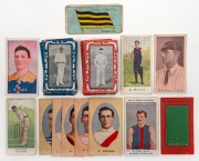 A small accumulation of early cigarette cards, mainly cricket and Australian Rules Football; very mixed condition, but includes some scarce items. (49).