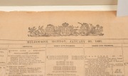 AFL "I'D LIKE TO SEE THAT" CAMPAIGN: An issue of The Argus coinciding with comedian George Burns' 1896 birth date, intended by Ross Oakley as a gift for Burns' participation in the advertisement, with accompanying paperwork. Burns passed away just three w - 2