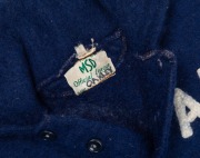 Ross Oakley's Wesley football guernsey, worn during the 1959-61 seasons in which the Wesley team won all three Associated Public Schools Premierships. Accompanied by a combined APS guernsey worn against the High Schools team, together with his 1961 Triple - 5