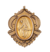 PINNAROO 1920 & 1921 PREMIERSHIP MEDALS and 1920 MOST IMPROVED PLAYER MEDAL, all awarded to S.H. FOSTER: - 6