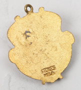 FOOTSCRAY FOOTBALL CLUB, early-1950s COMMITTEE MEMBER'S FOB in brass & enamel, by Stokes. Extremely scarce. - 2