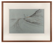 ELIZABETH DURACK (1915-2000), Old Wyndham Cemetery, pencil and collage on paper, signed centre right "Elizabeth Durack, '81", 37 x 52cm overall, 62 x 75cm overall - 2