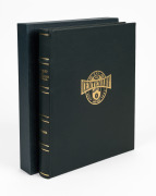 AFL CENTENARY: '100 Years of Australian Football 1897-1996', edited by John Ross and Garrie Hutchinson [Penguin Books, 1996, first edition], green leather binding with gilt titles, signed to the title page by Ross Oakley and the other members of the AFL C