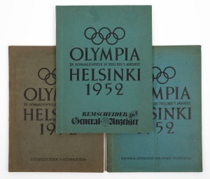 Three different albums featuring the same 92 photographs, but produced for 3 different companies: Dusseldorfer Nachrichten, General-Anzeiger der Stadt Wuppertal, and, Remscheider General-Anzieger RGA. All in very fine condition and complete. (3 volumes).