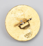 COLLINGWOOD FOOTBALL CLUB "OLD PLAYERS ASSOCIATION" brass and enamel badge (button reverse), circa 1960s, by Stokes. - 2