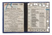 FOOTSCRAY: 1912 Membership ticket (#261) with fixture list, office bearers and holes punched for games attended. - 2