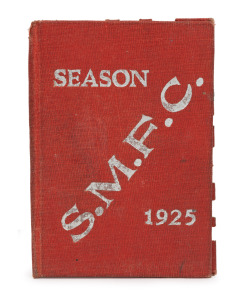 SOUTH MELBOURNE FOOTBALL CLUB: 1925 Membership ticket (#685) with fixture list and holes punched for games attended. Issued in the name of W. Tuck.