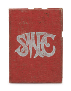 SOUTH MELBOURNE FOOTBALL CLUB: 1944 Membership ticket (#2840) with fixture list, club officials listed, and holes punched for games attended.