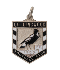 1955 COLLINGWOOD Membership fob; the obverse in superb condition; the reverse with the membership number and manufacturer's mark removed.