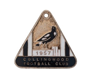 1957&nbsp;COLLINGWOOD Membership fob (#1250) by K.G. Luke.