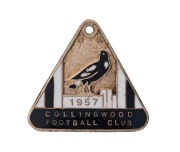 1957&nbsp;COLLINGWOOD Membership fob (#1250) by K.G. Luke.
