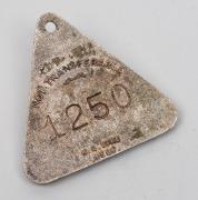 1957&nbsp;COLLINGWOOD Membership fob (#1250) by K.G. Luke. - 2