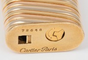 CARTIER tri-coloured 18ct gold cased cigarette lighter in original Cartier box with papers - 4