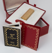 CARTIER tri-coloured 18ct gold cased cigarette lighter in original Cartier box with papers - 5