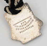 1959&nbsp;COLLINGWOOD&nbsp;FOOTBALL CLUB Membership fob (#1289) by Swann & Hudson; with original black & white lanyard. - 2