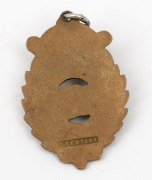 ESSENDON FOOTBALL CLUB 1911 Membership Fob, made by C. Bentley. Essendon defeated Collingwood in the 1911 Grand Final, 5.11 (41) to 4.11 (35) to win its 2nd Premiership. Essendon had finished on top of the ladder, with 15 wins, 2 losses and 1 drawn game. - 2