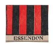 1910 Richardsons Hotel "Team Colour Fixture Cards" printed on both sides - Essendon / Melbourne. Very good condition. Rarity 10. - 2