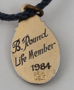 Barry Round's VFL Life Member fob, engraved on reverse 'B. Round Life Member 1984'. - 2