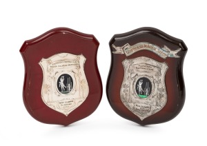 FOOTSCRAY: Barry Round's 1970 and 1973 Brian Gilmore Memorial Shield 'Best Clubman' awards.