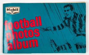 1964 Mobil Football Photos album comprising&nbsp;complete set of forty cards (stuck into album).