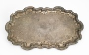 Platter engraved 'Barry Round - FOR PLAYING 100 VFL GAMES WITH SOUTH MELBOURNE FOOTBALL CLUB - FROM TRAINERS + STAFF - AUGUST 1980'.
