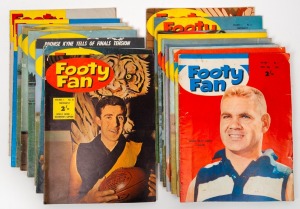 FOOTY FAN MAGAZINE: Seventeen issues, comprising 1963 Volume 1 issues 1-15 (complete run), together with 1964 Volume 2 issues 13 and 21.