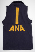 Barry Round's 1988 June/July National Carnival VFA Representative Team guernseys, both with VFA/yellow 'V'/ANA logo on front, number 1 on back on both. Round served as captain for all eight matches played that year, these being worn during the June 11th m - 2