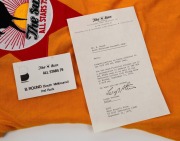 Barry Round's 1979 number 20 Sun All Stars football jumper and socks, in original box together with card and letter to Round from then editor of The Sun, Leigh Stevens. - 2
