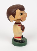 Barry Round's c. 1960s South Melbourne Swans bobblehead figurine, made in Japan by Grizelle, 15cm tall. - 2